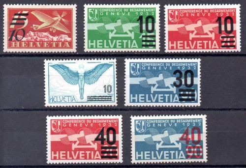 Suiza Año 1935/38 Nº 19/25 (*)