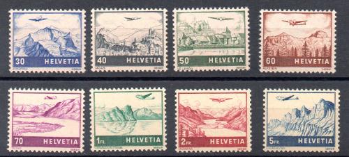 Suiza Aéreo Nº 27/34 (**)