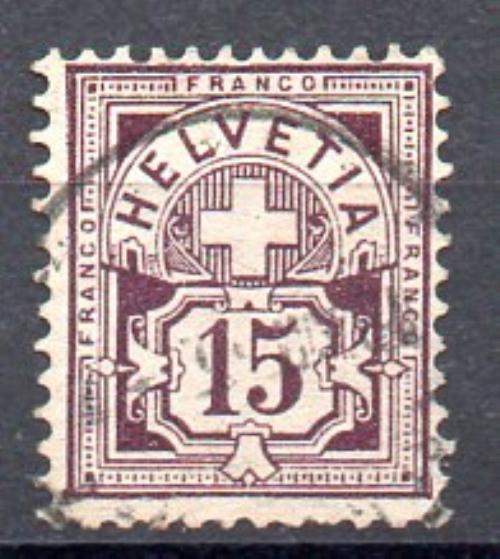 瑞士 1905/07年 Yvert编号105 (o)