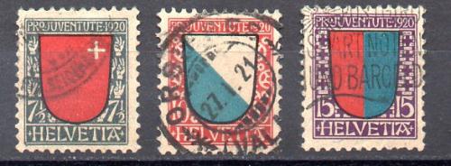 Suiza Año 1920 Nº Yvert 176/78 (o)