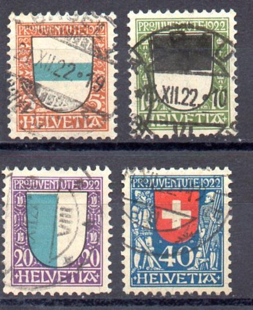 Suiza Año 1922 Nº Yvert 188-91 (o)