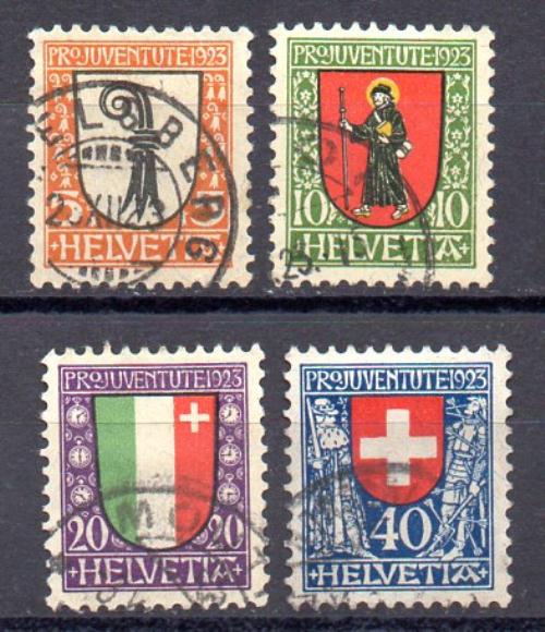 Suiza año 1923 Nº Yvert 192/95 (o)