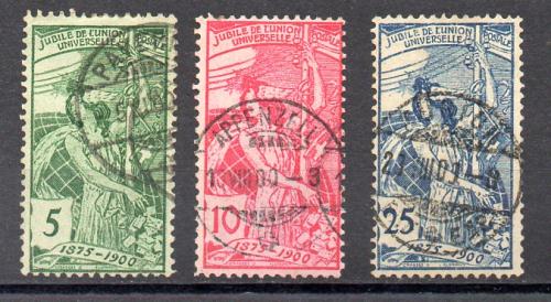 Suiza Año 1900 Nº Yvert 86/88 (o)