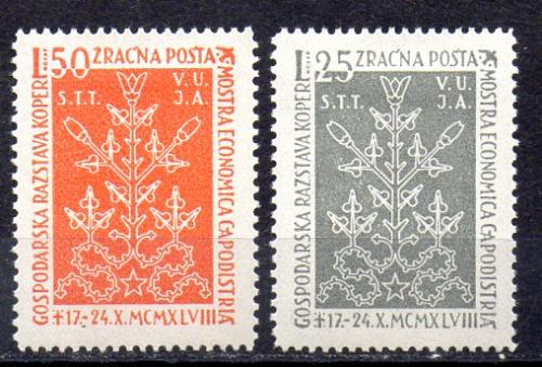 Sello de Triste Yugoslavia Aéreo Nº Michel 2/3 (*)