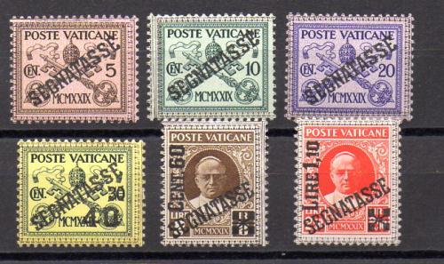 Vaticano Taxas Año 1931 Nº Yvert 1/6 (*)