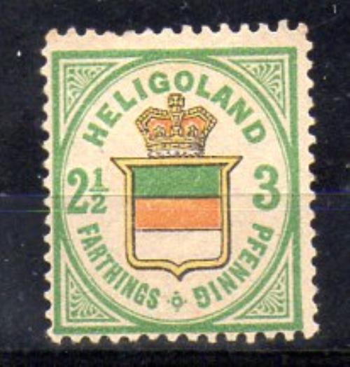 Vieja Alemania Helgoland Nº Michel 17 (*)