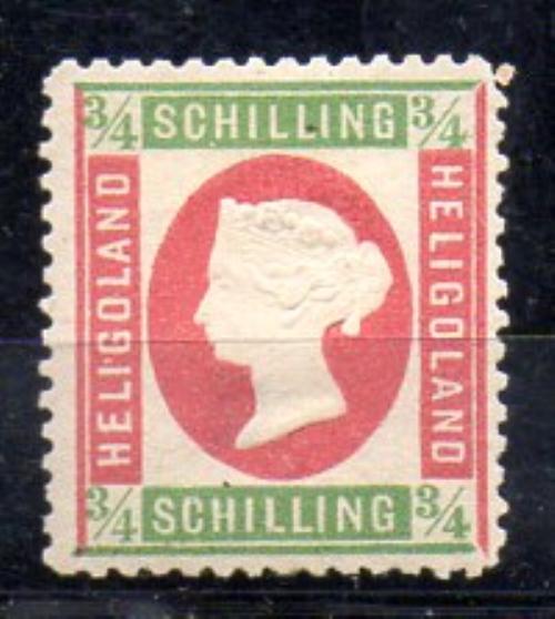 Vieja alemania Helgoland Nº Michel 9 (*)