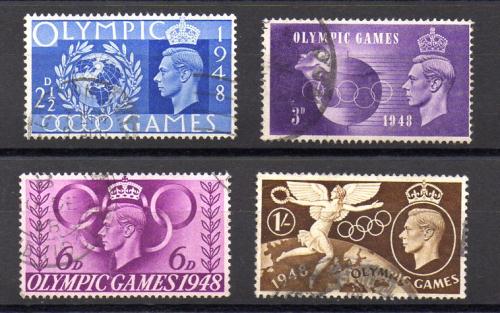 Inglaterra A&ntilde;o 1948 N&ordm; Yvert 241/44 (o)