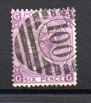 英国 1867/1869年 Yvert 编号 34 (o)