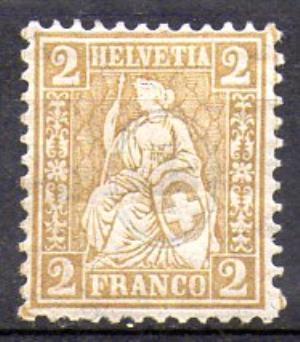Suiza Año 1867-1878 Nº 42 (*)