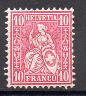 Suiza Año 1867-1878 Nº 43 (*)