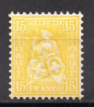 Suiza Año 1867-1878 Nº 44 (*)