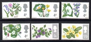 英国 1967年 米歇尔编号 465/70 (**)