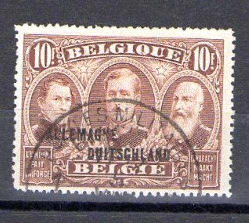 Sello de Belgische Militärpost im Rheinland Año 1919/21 Nº MIchel 14 (o)