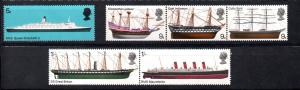 England Year 1969 No. Yvert 549/54 (**)